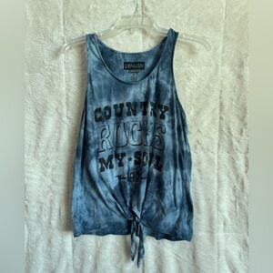 Levi's Blue Tie-Dye Graphic Tank Top